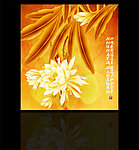 无框画昙花
