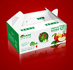 水果礼品包装 苹果包装（展开图）