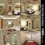 家庭装修3d模型效果图