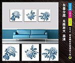 无框画 玫瑰花