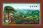 油画 万里长城