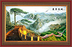 油画 万里长城