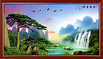 巨幅山水画