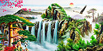 油画 迎客松