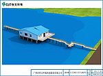 水处理站湖心鸟瞰