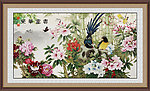 花开富贵 花鸟图