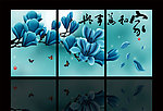 无框画玉兰花