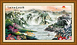 巨幅山水画