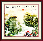 巨幅山水画