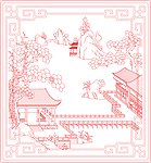 精雕线描图