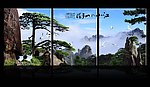 松鹤长春图无框画