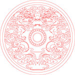 精雕线描图