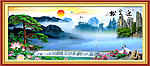 巨幅山水画