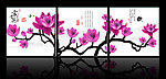 枯树花无框画
