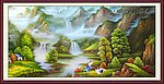 巨幅山水画