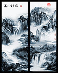 移门山水