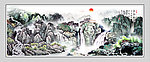 巨幅山水画