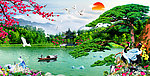 巨幅山水画