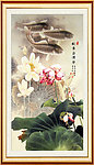 国画荷花