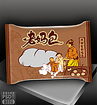 老妈包面包袋展开图