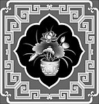 窗花荷花