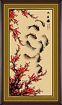梅花九鱼图
