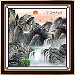 巨幅山水画