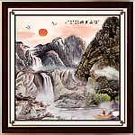 巨幅山水画