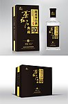古典白酒礼盒包装展开图