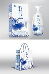 古典白酒礼盒包装展开图