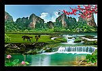 巨幅山水画