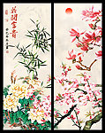 移门 花鸟画
