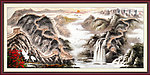 国画 长城