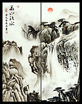 移门 国画