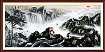 国画 长城