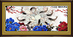 牡丹九鱼图