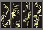 梅兰竹菊 通花