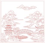 宝塔(路径未闭合)