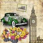 欧美风格油画装饰画