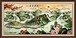 国画山水 财源滚滚