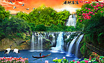 聚宝盆山水画