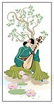 美女弹琴