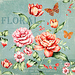 欧美花卉装饰画