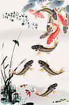 水墨鱼