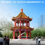 古亭子(含贴图及PSD)