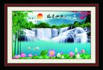 巨幅风景画