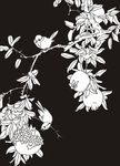 花鸟 石榴 硕果累累 