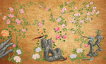 手绘花鸟