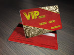 红色金色VIP会员卡