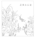 荷塘鱼乐图